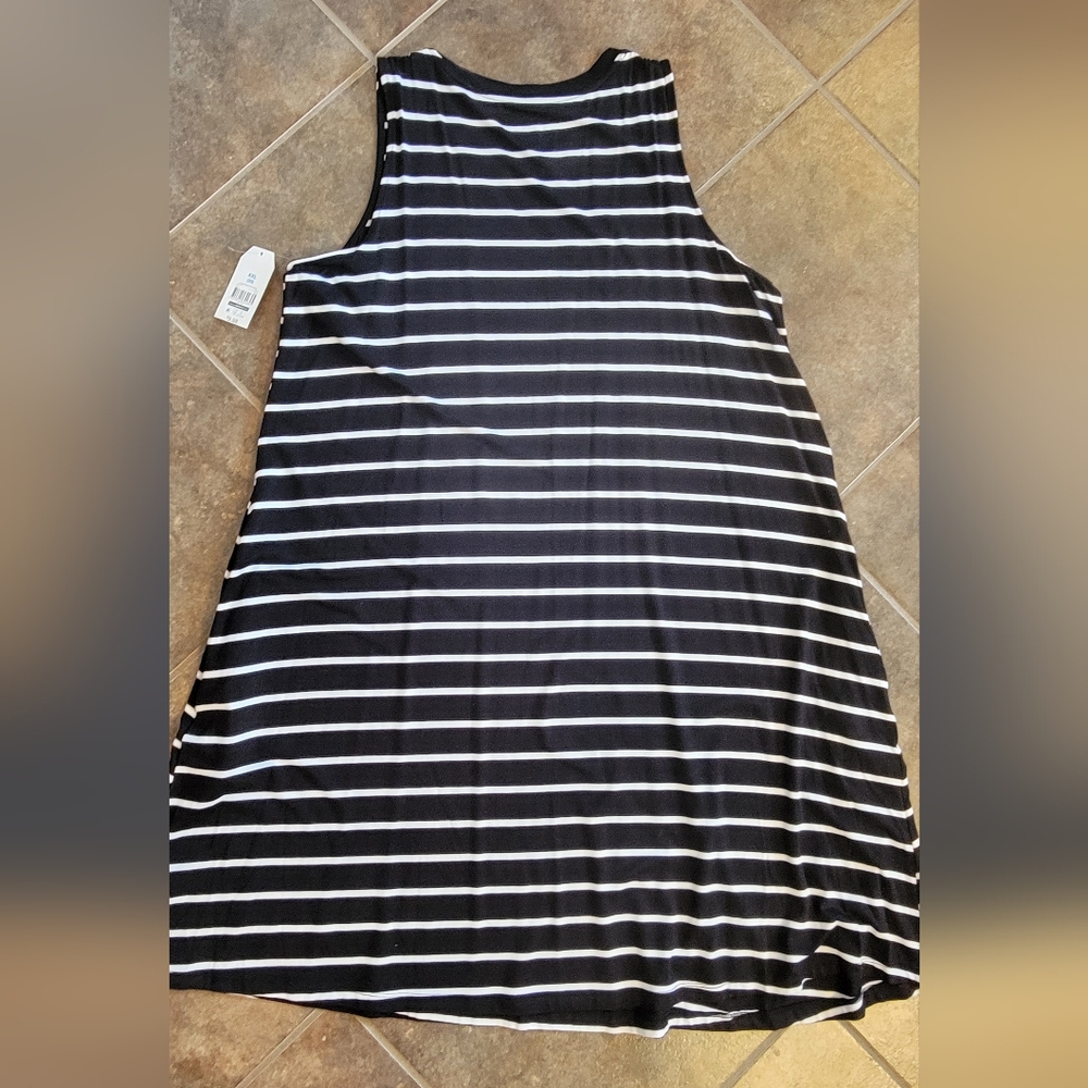 NWT Striped Casual Sleeveless Tank Top Dress Size XXL - Picture 3 of 3